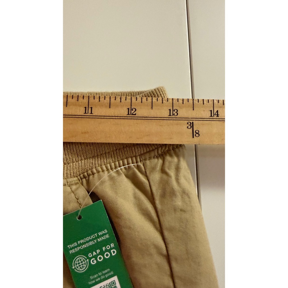 Gap For Good Kids Khaki Cargo Pants Elastic Waist Drawstring XXL 14-16 New - Picture 6 of 8